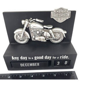 HARLEY DAVIDSON MOTORCYCLE PERPETUAL BLOCK DESK CALENDAR BY HALLMARK VINTAGE